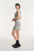 The Ragged Priest Astral Metallic Silver Mini Dress - Spoiled Brat