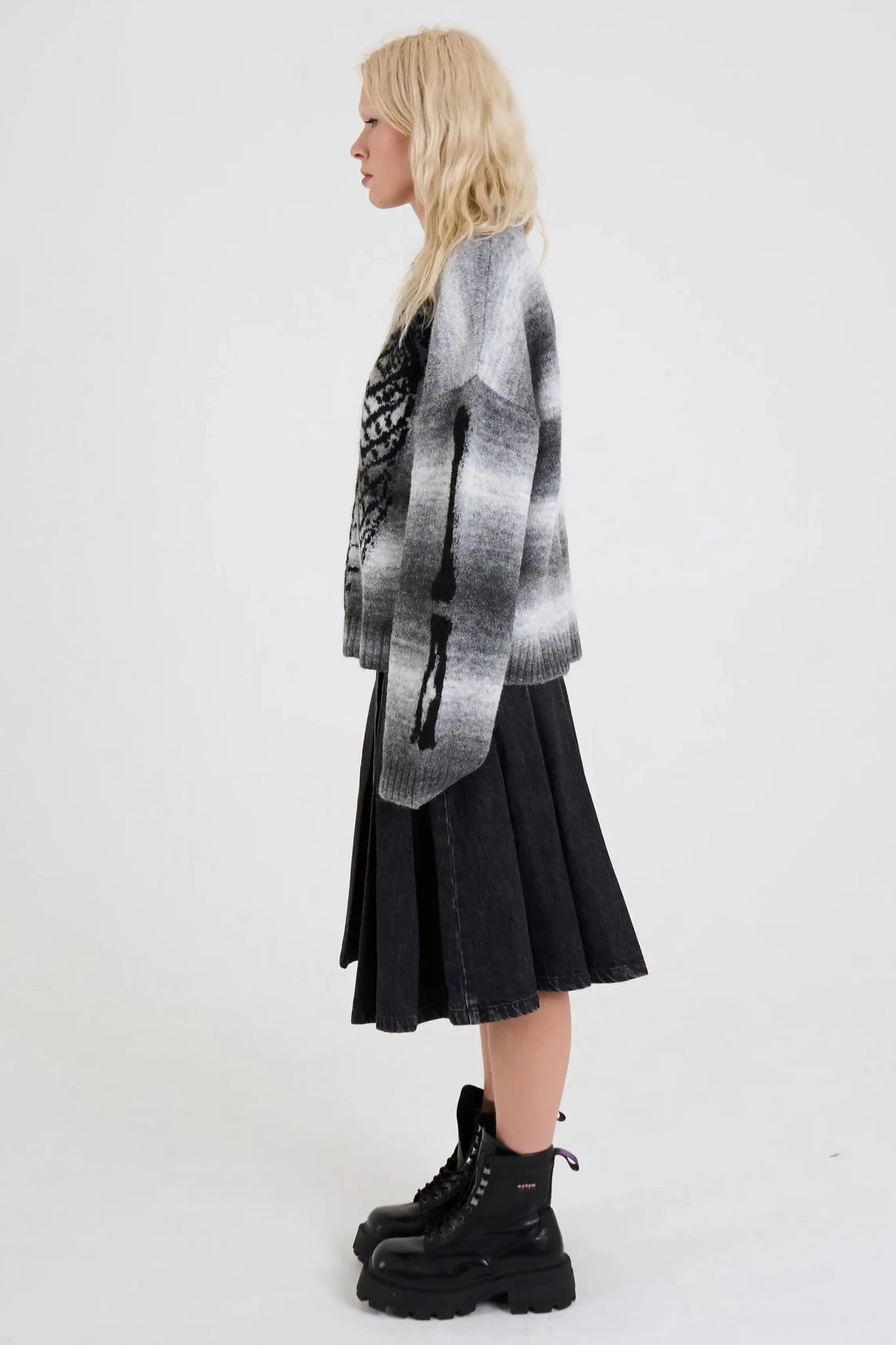 The Ragged Priest Bare Spacedye Skeleton Knit Jumper - Spoiled Brat