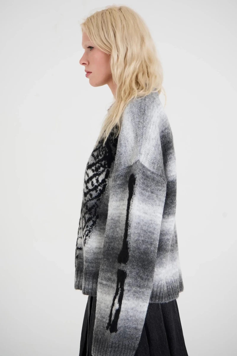 Shop The Ragged Priest The Ragged Priest Bare Spacedye Skeleton Knit Jumper Jumper for women – premium loungewear and festival fashion at Spoiled Brat