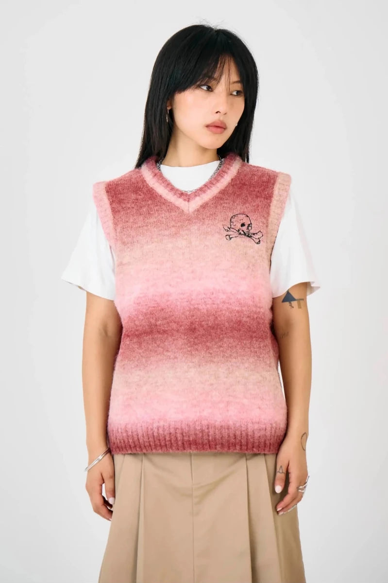 Shop The Ragged Priest The Ragged Priest Club Spacedye Knit Vest Top Jumper for women – premium loungewear and festival fashion at Spoiled Brat