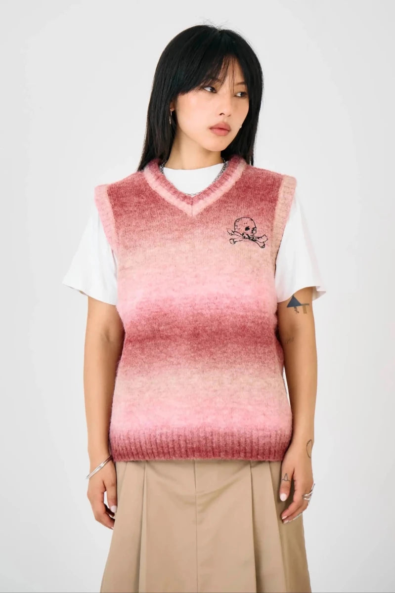 Shop The Ragged Priest The Ragged Priest Club Spacedye Knit Vest Top Jumper for women – premium loungewear and festival fashion at Spoiled Brat