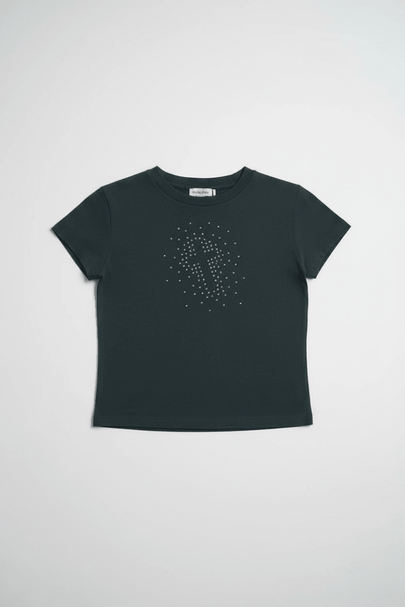 Shop The Ragged Priest The Ragged Priest Cross My Heart Baby Tee Top for women – premium loungewear and festival fashion at Spoiled Brat
