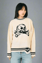 Shop The Ragged Priest The Ragged Priest Cult Skull Knit Jumper Jumper for women – premium loungewear and festival fashion at Spoiled Brat
