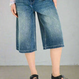 Shop The Ragged Priest The Ragged Priest Dirty Wash Atomic Jorts Shorts Shorts for women – premium loungewear and festival fashion at Spoiled Brat