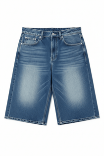 Shop The Ragged Priest The Ragged Priest Dirty Wash Atomic Jorts Shorts Shorts for women – premium loungewear and festival fashion at Spoiled Brat