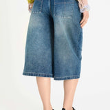 Shop The Ragged Priest The Ragged Priest Dirty Wash Atomic Jorts Shorts Shorts for women – premium loungewear and festival fashion at Spoiled Brat