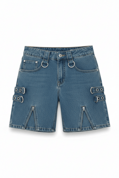 Shop The Ragged Priest The Ragged Priest Dirty Wash Bondage Dad Shorts Shorts for women – premium loungewear and festival fashion at Spoiled Brat