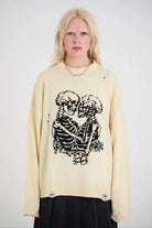 Shop The Ragged Priest The Ragged Priest Everlasting Skeleton Knit Jumper Jumper for women – premium loungewear and festival fashion at Spoiled Brat