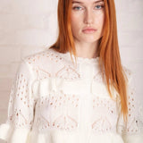 Shop The Ragged Priest The Ragged Priest Gentle Pointelle Frill Shorts Shorts for women – premium loungewear and festival fashion at Spoiled Brat
