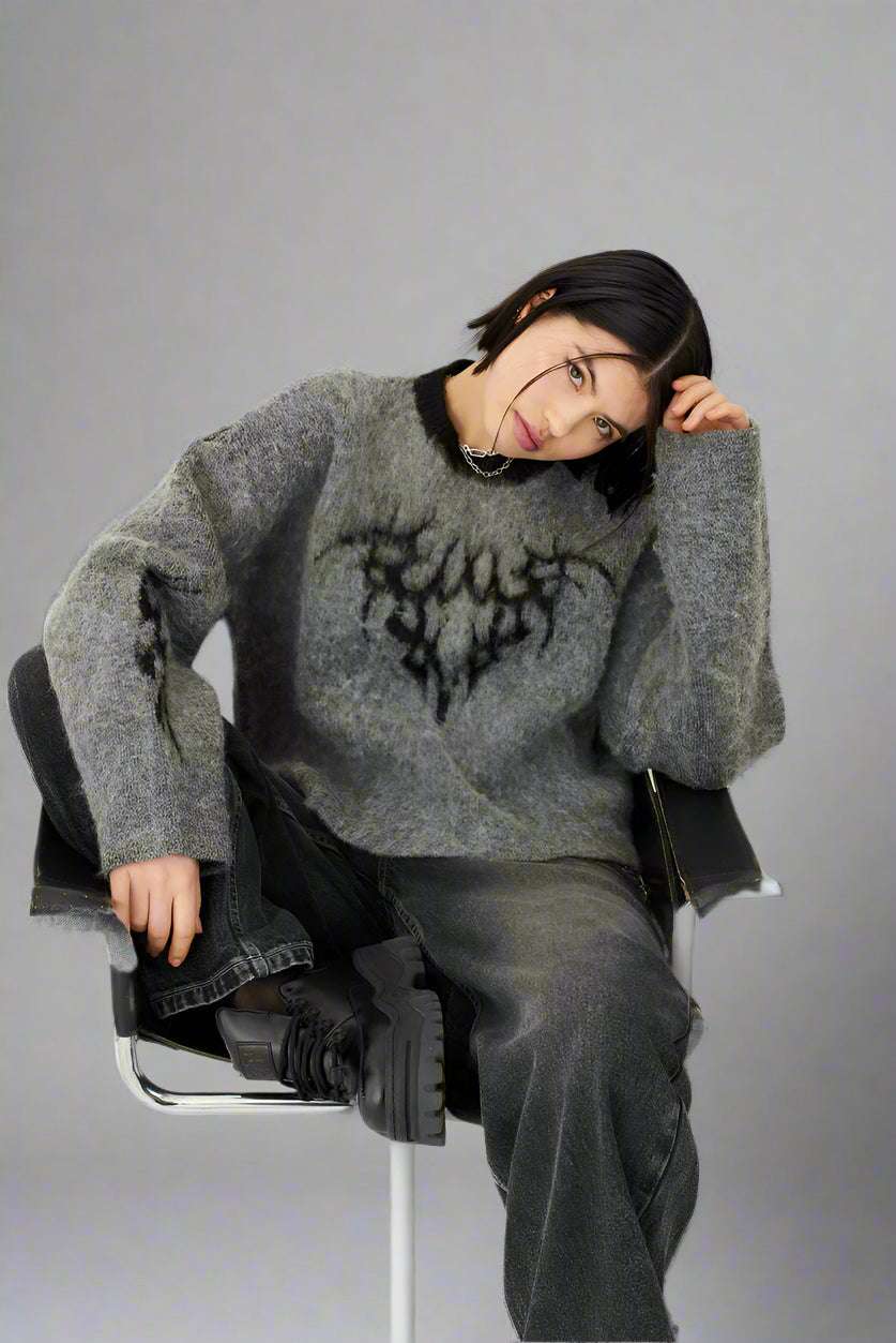 The Ragged Priest Idol Graphic Knit Jumper - Spoiled Brat