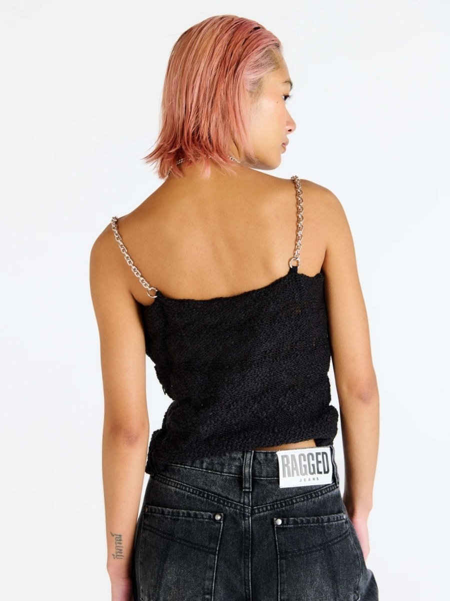 Shop The Ragged Priest The Ragged Priest Jennifer Lace Knit Vest Top Vest Top for women – premium loungewear and festival fashion at Spoiled Brat