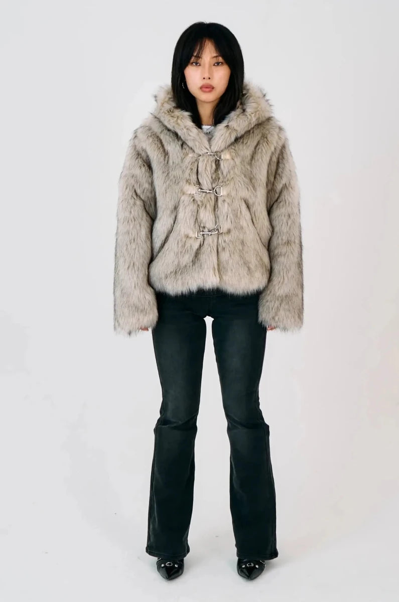 Shop The Ragged Priest The Ragged Priest Julia Alaska Faux Fur Coat Jacket for women – premium loungewear and festival fashion at Spoiled Brat