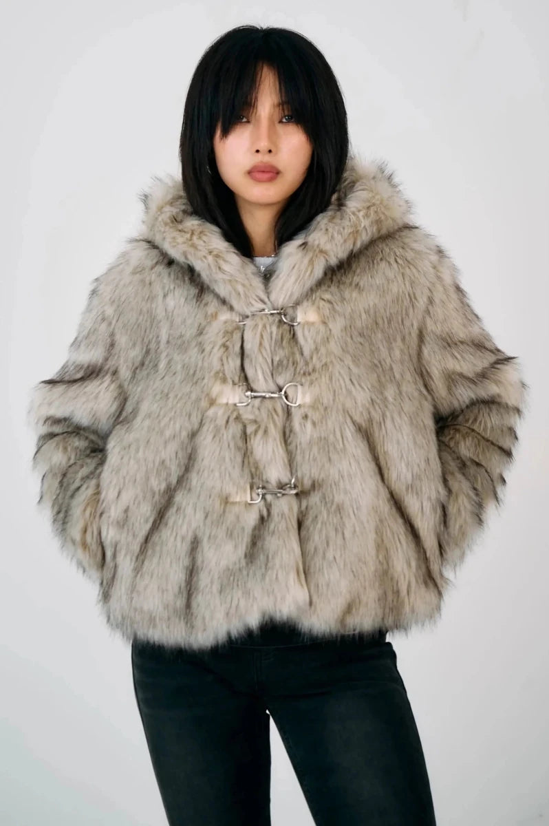 Shop The Ragged Priest The Ragged Priest Julia Alaska Faux Fur Coat Jacket for women – premium loungewear and festival fashion at Spoiled Brat