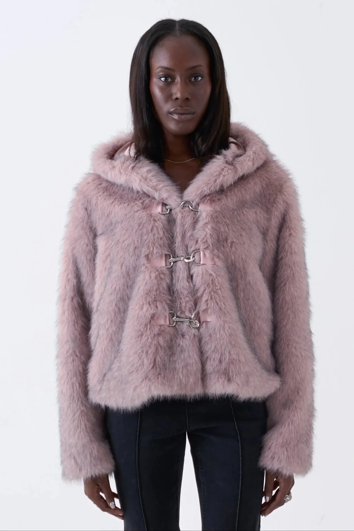 The Ragged Priest Julia Pink Faux Fur Coat - Spoiled Brat
