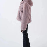 Shop The Ragged Priest The Ragged Priest Julia Pink Faux Fur Coat Jacket for women – premium loungewear and festival fashion at Spoiled Brat