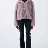 Shop The Ragged Priest The Ragged Priest Julia Pink Faux Fur Coat Jacket for women – premium loungewear and festival fashion at Spoiled Brat