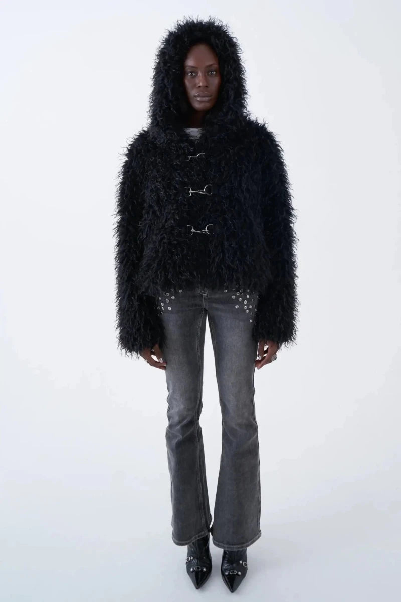 Shop The Ragged Priest The Ragged Priest Julia Shaggy Faux Fur Coat Jacket for women – premium loungewear and festival fashion at Spoiled Brat