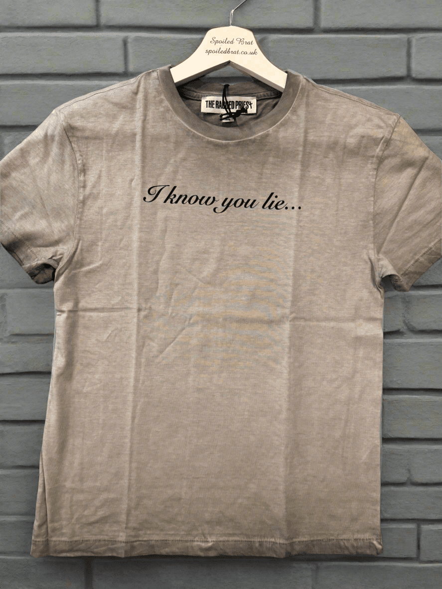The Ragged Priest Liar Slogan Tee - Spoiled Brat