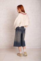 Shop The Ragged Priest The Ragged Priest Load Varsity Crop Cable Knit Jumper Jumper for women – premium loungewear and festival fashion at Spoiled Brat