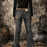 Shop The Ragged Priest The Ragged Priest Locket Charlie Studded Jeans Jeans for women – premium loungewear and festival fashion at Spoiled Brat