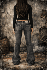 Shop The Ragged Priest The Ragged Priest Locket Charlie Studded Jeans Jeans for women – premium loungewear and festival fashion at Spoiled Brat