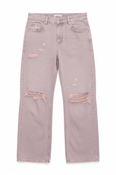 Shop The Ragged Priest The Ragged Priest Pink Wash Distressed Release Jeans Boyfriend Jeans for women – premium loungewear and festival fashion at Spoiled Brat