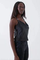 Shop The Ragged Priest The Ragged Priest Raven Satin Chain Cami Top Cami Top for women – premium loungewear and festival fashion at Spoiled Brat