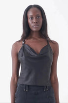 Shop The Ragged Priest The Ragged Priest Raven Satin Chain Cami Top Cami Top for women – premium loungewear and festival fashion at Spoiled Brat