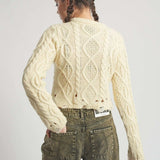 Shop The Ragged Priest The Ragged Priest Saint Zip Cable Knit Jumper Knit Jumper for women – premium loungewear and festival fashion at Spoiled Brat