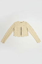 Shop The Ragged Priest The Ragged Priest Saint Zip Cable Knit Jumper Knit Jumper for women – premium loungewear and festival fashion at Spoiled Brat