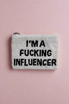 Shop Tiana New York Tiana Designs Hand Beaded Im A Influencer Coin Purse Purse for women – premium loungewear and festival fashion at Spoiled Brat