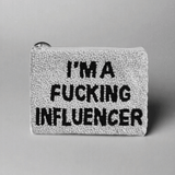 Shop Tiana New York Tiana Designs Hand Beaded Im A Influencer Coin Purse Purse for women – premium loungewear and festival fashion at Spoiled Brat