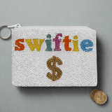 Shop Tiana New York Tiana Designs Hand Beaded SWIFTIE Coin Purse Purse for women – premium loungewear and festival fashion at Spoiled Brat