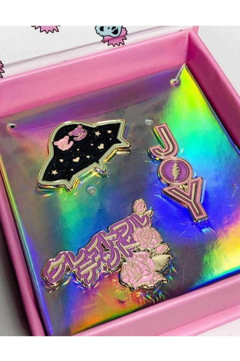 Shop Trixy Starr Trixy Starr x Grateful Dead Pin Set Pin for women – premium loungewear and festival fashion at Spoiled Brat