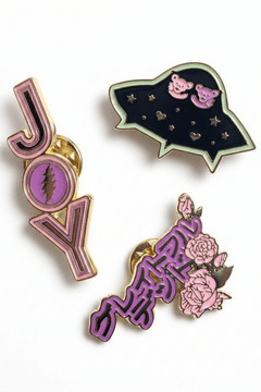 Shop Trixy Starr Trixy Starr x Grateful Dead Pin Set Pin for women – premium loungewear and festival fashion at Spoiled Brat