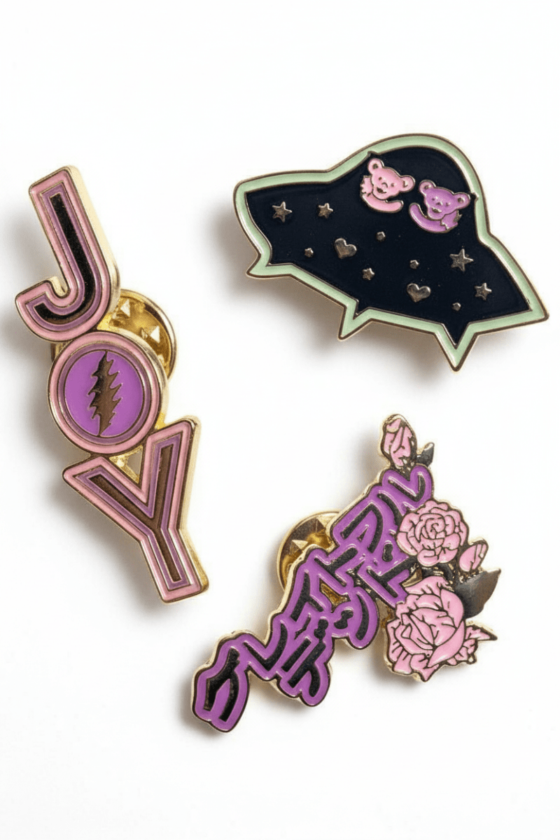 x Grateful Dead Pin Set