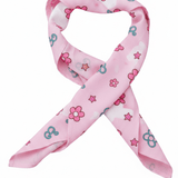 Shop Unique Vintage Barbie X Unique Vintage 1970s Pink Barbie Print Hair Scarf Scarf for women – premium loungewear and festival fashion at Spoiled Brat