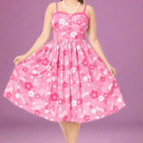 Shop Unique Vintage Barbie X Unique Vintage Pink Barbie Print Swing Dress Dress for women – premium loungewear and festival fashion at Spoiled Brat