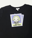 Beetlejuice X Unique Vintage Black Beetlejuice Polaroid Fitted Tee - Spoiled Brat