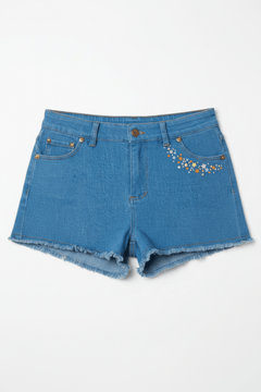 Shop Unique Vintage Care Bears x Unique Vintage Funshine Denim Shorts Shorts for women – premium loungewear and festival fashion at Spoiled Brat