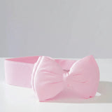 Shop Unique Vintage Unique Vintage Pink Bow Cinch Belt Belt for women – premium loungewear and festival fashion at Spoiled Brat