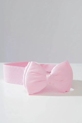 Shop Unique Vintage Unique Vintage Pink Bow Cinch Belt Belt for women – premium loungewear and festival fashion at Spoiled Brat