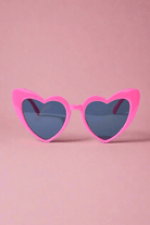 Shop Unique Vintage Unique Vintage x Barbie Hot Pink Heart Frame Sunglasses Sunglasses for women – premium loungewear and festival fashion at Spoiled Brat