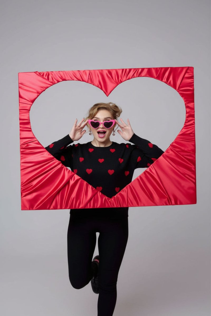 Shop Unique Vintage Unique Vintage x Barbie Hot Pink Heart Frame Sunglasses Sunglasses for women – premium loungewear and festival fashion at Spoiled Brat