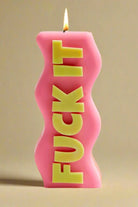 Wavey Casa Fuck It Candle by Wavey Casa – Candles – Pink | Spoiled Brat UK