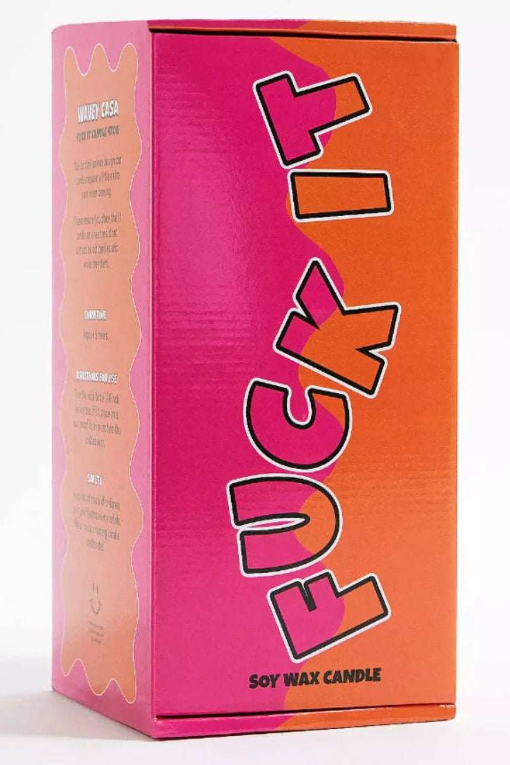 Shop Wavey Casa Wavey Casa Fuck It Candle Candles for women – premium loungewear and festival fashion at Spoiled Brat