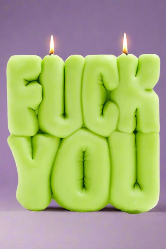 Wavey Casa FUCK You Lime Puffer Candle - Spoiled Brat