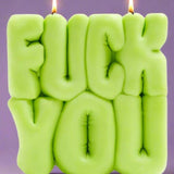 Shop Wavey Casa Wavey Casa FUCK You Lime Puffer Candle Candles for women – premium loungewear and festival fashion at Spoiled Brat