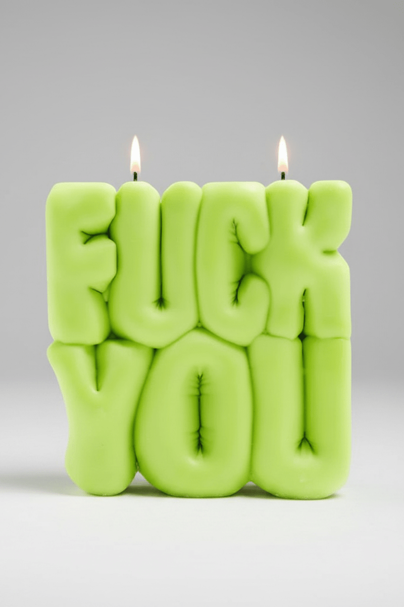 Shop Wavey Casa Wavey Casa FUCK You Lime Puffer Candle Candles for women – premium loungewear and festival fashion at Spoiled Brat