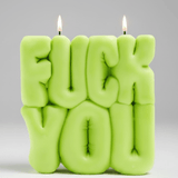 Shop Wavey Casa Wavey Casa FUCK You Lime Puffer Candle Candles for women – premium loungewear and festival fashion at Spoiled Brat